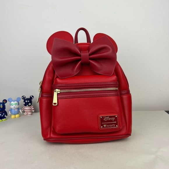 Disney Loungefly Minnie Mouse Red Bow Mini Backpack main image 11